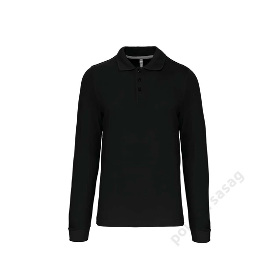 KARIBAN men's long - sleeved polo shirt