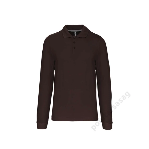 KARIBAN men's long - sleeved polo shirt