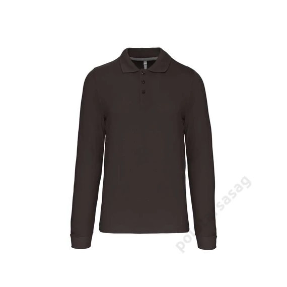 KARIBAN men's long - sleeved polo shirt