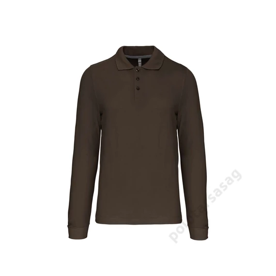 KARIBAN men's long - sleeved polo shirt