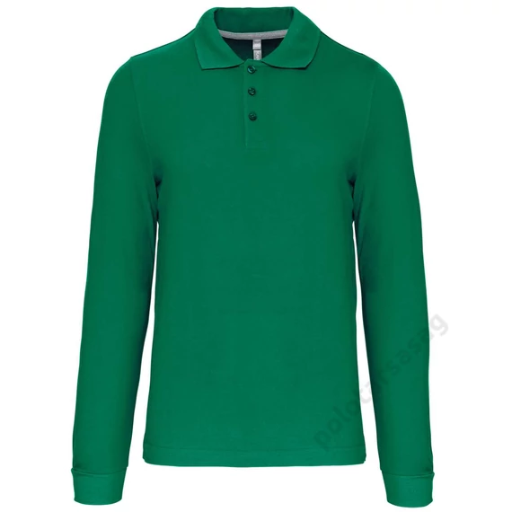 KARIBAN men's long - sleeved polo shirt
