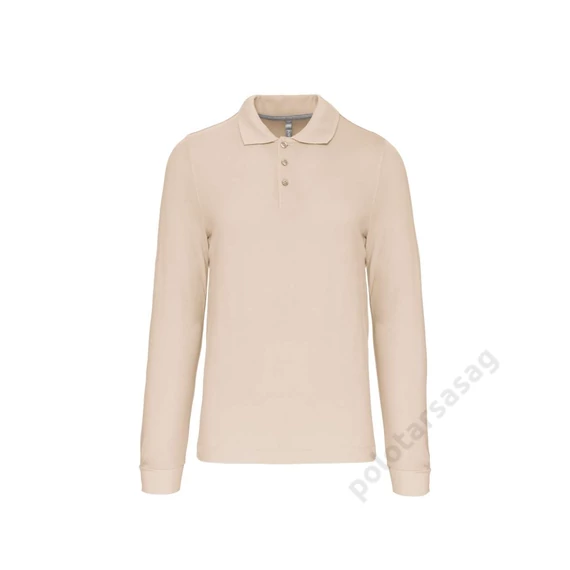 KARIBAN men's long - sleeved polo shirt