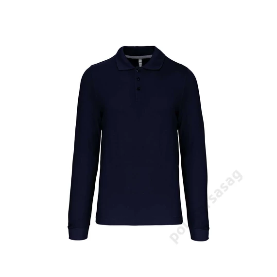KARIBAN men's long - sleeved polo shirt