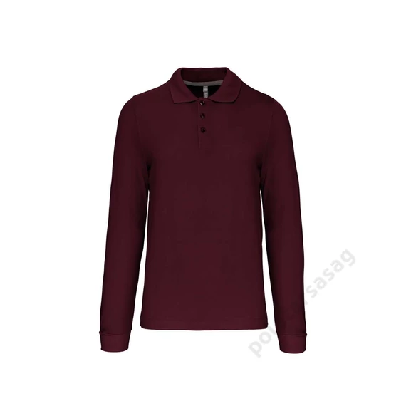 KARIBAN men's long - sleeved polo shirt