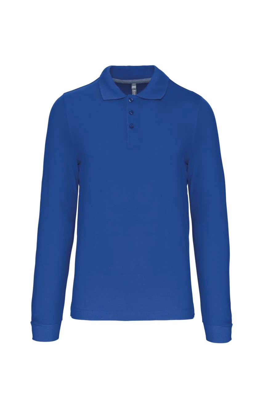 KARIBAN men's long - sleeved polo shirt