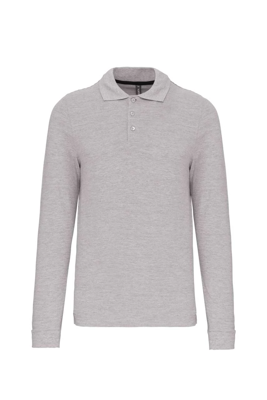 KARIBAN men's long - sleeved polo shirt
